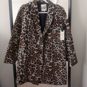BB Dakota Leopard Print Coat